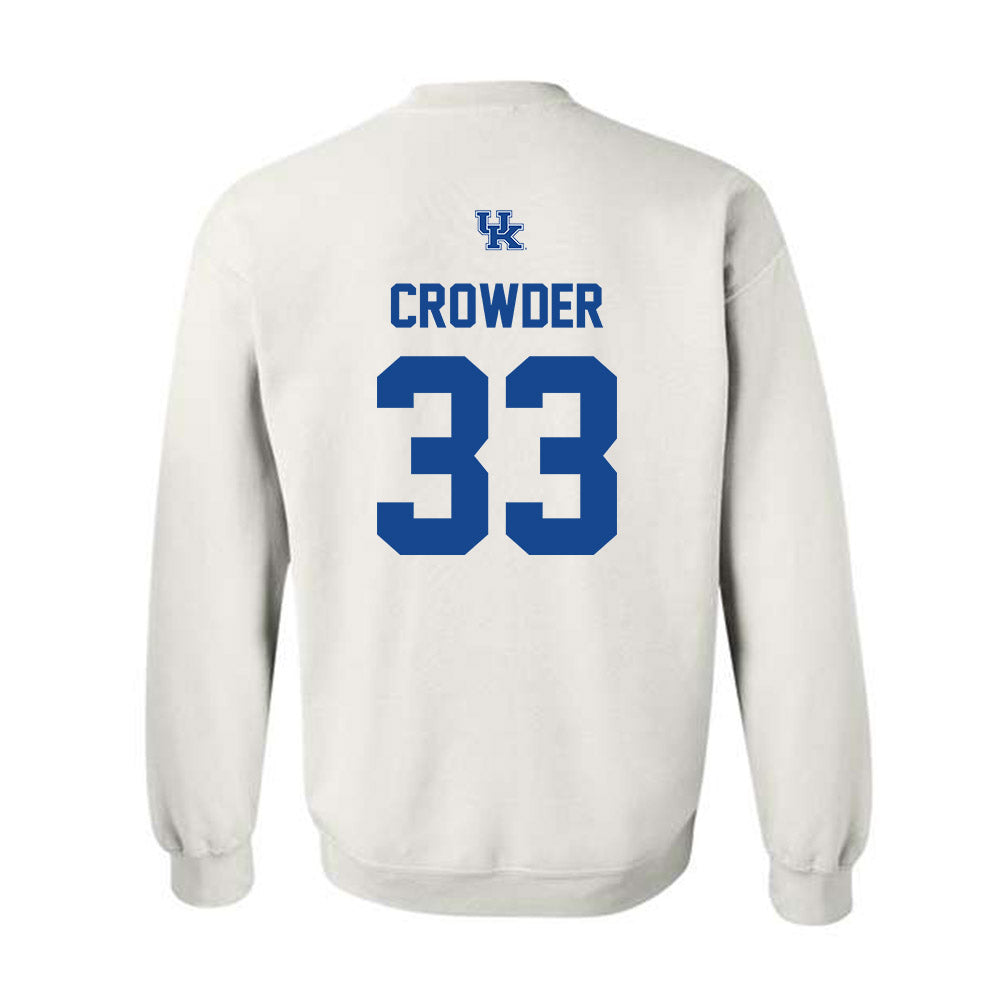 Kentucky - NCAA Football : Rico Crowder - Classic Fashion Shersey Crewneck Sweatshirt-1