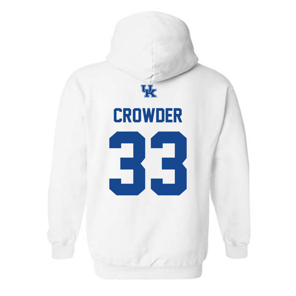 Kentucky - NCAA Football : Rico Crowder - Classic Fashion Shersey Hooded Sweatshirt-1