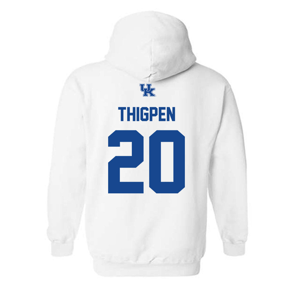 Kentucky - NCAA Women's Volleyball : Asia Thigpen - Classic Fashion Shersey Hooded Sweatshirt-1