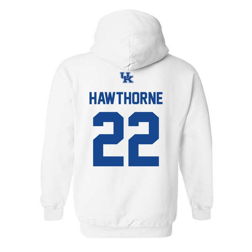 Kentucky - NCAA Men's Basketball : Braydon Hawthorne - Classic Shersey Hooded Sweatshirt-1