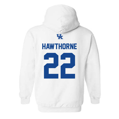 Kentucky - NCAA Men's Basketball : Braydon Hawthorne - Classic Shersey Hooded Sweatshirt-1