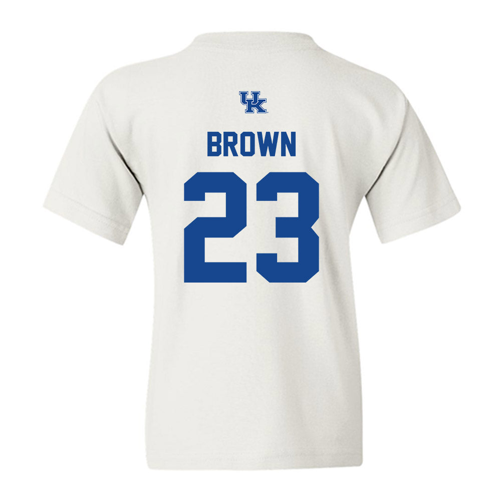 Kentucky - NCAA Baseball : Hudson Brown - Classic Shersey Youth T-Shirt-1