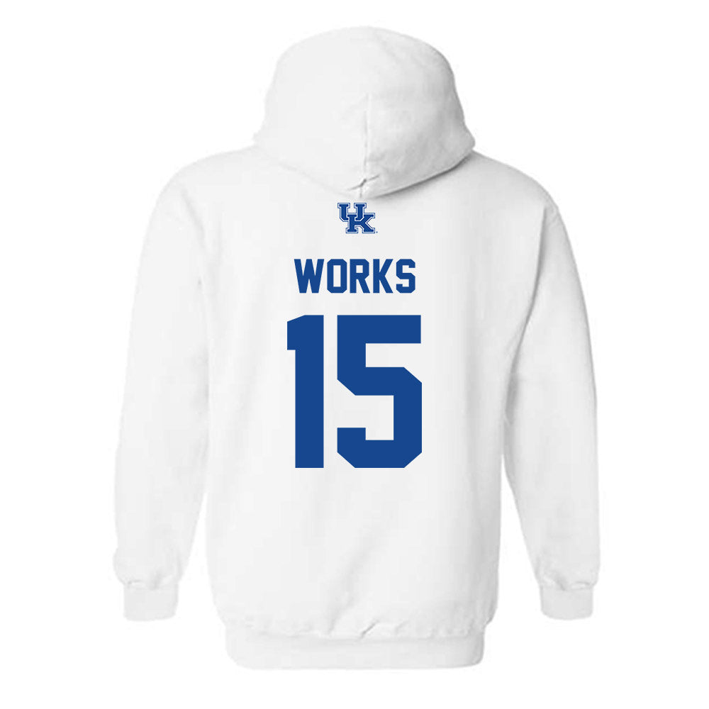 Kentucky - NCAA Football : Cedric Works - Classic Shersey Hooded Sweatshirt-1