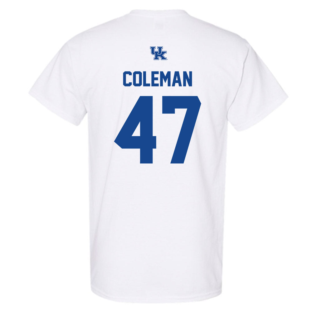 Kentucky - NCAA Baseball : William Coleman - Classic Shersey T-Shirt-1
