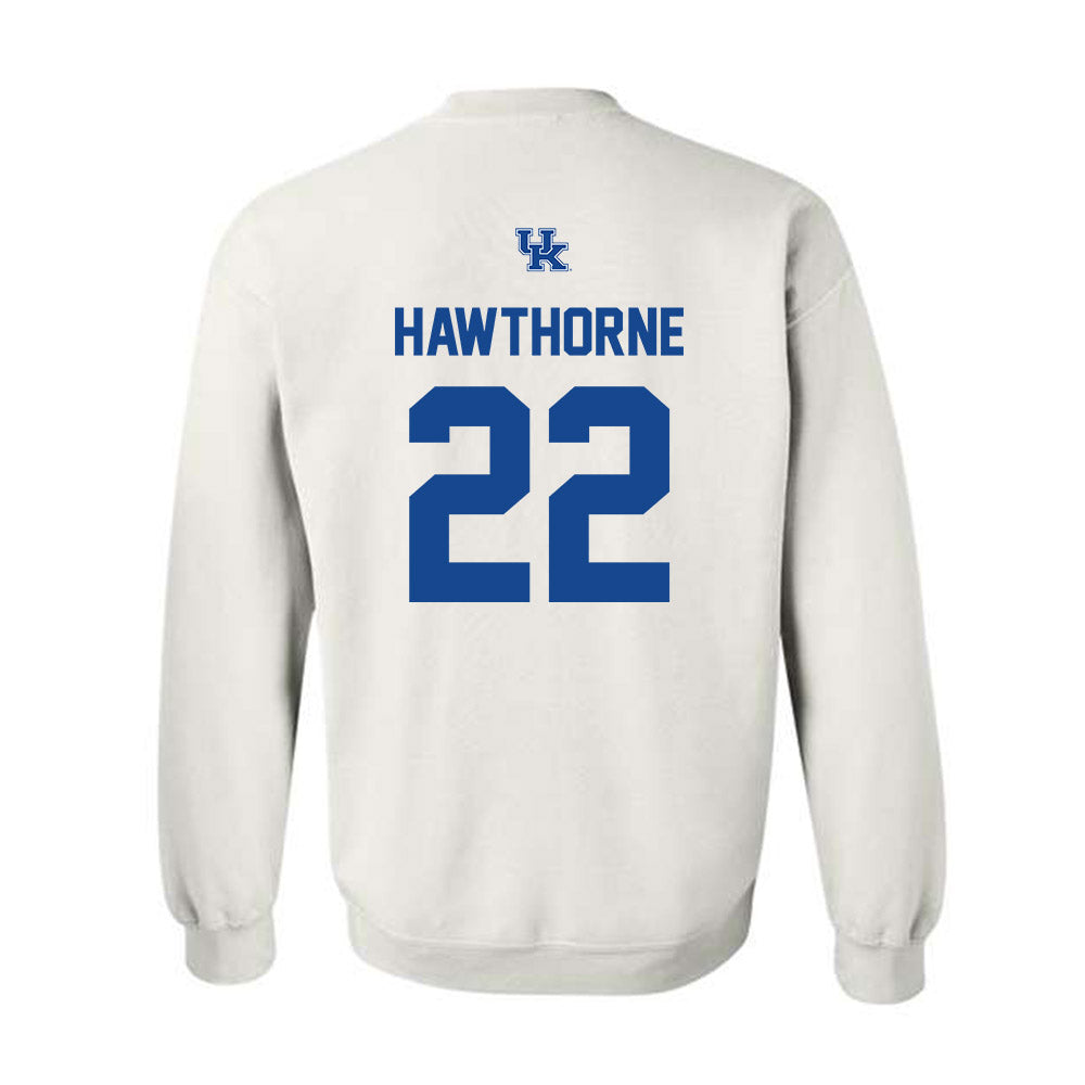 Kentucky - NCAA Men's Basketball : Braydon Hawthorne - Classic Shersey Crewneck Sweatshirt-1