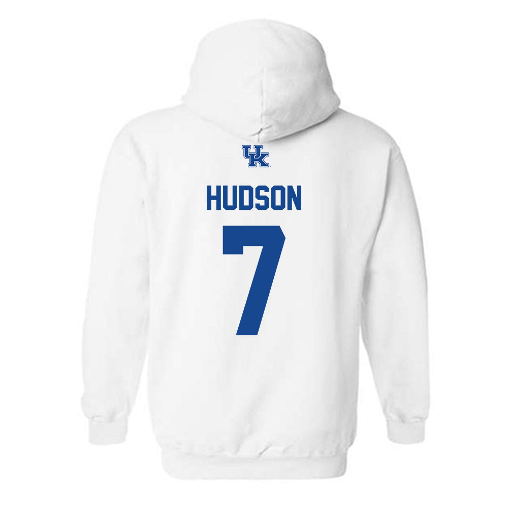 Kentucky - NCAA Women's Volleyball : Eva Hudson - Classic Shersey Hooded Sweatshirt-1