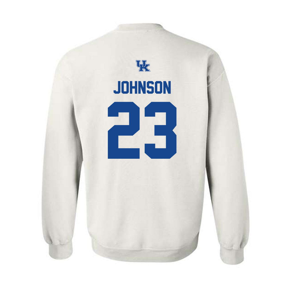 Kentucky - NCAA Men's Soccer : Lewis Johnson - Classic Fashion Shersey Crewneck Sweatshirt