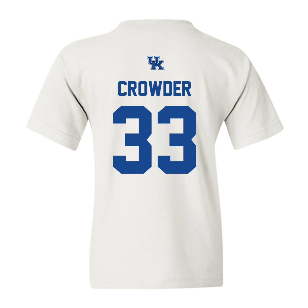 Kentucky - NCAA Football : Rico Crowder - Classic Fashion Shersey Youth T-Shirt-1