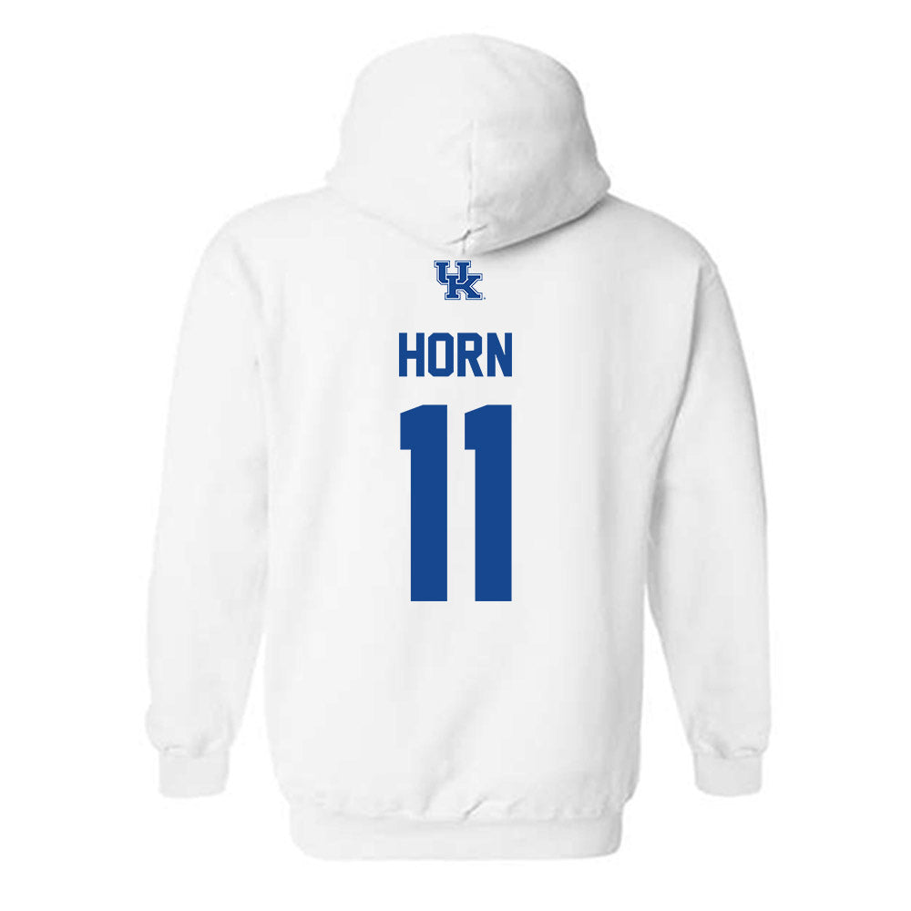 Kentucky - NCAA Men's Basketball : Walker Horn - Classic Shersey Hooded Sweatshirt-1