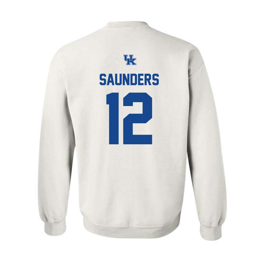 Kentucky - NCAA Football : Stone Saunders - Classic Shersey Crewneck Sweatshirt-1