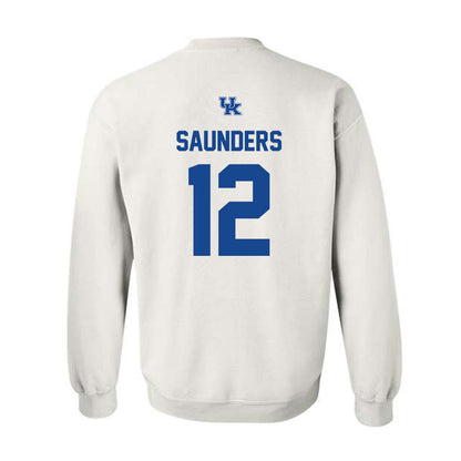 Kentucky - NCAA Football : Stone Saunders - Classic Shersey Crewneck Sweatshirt-1