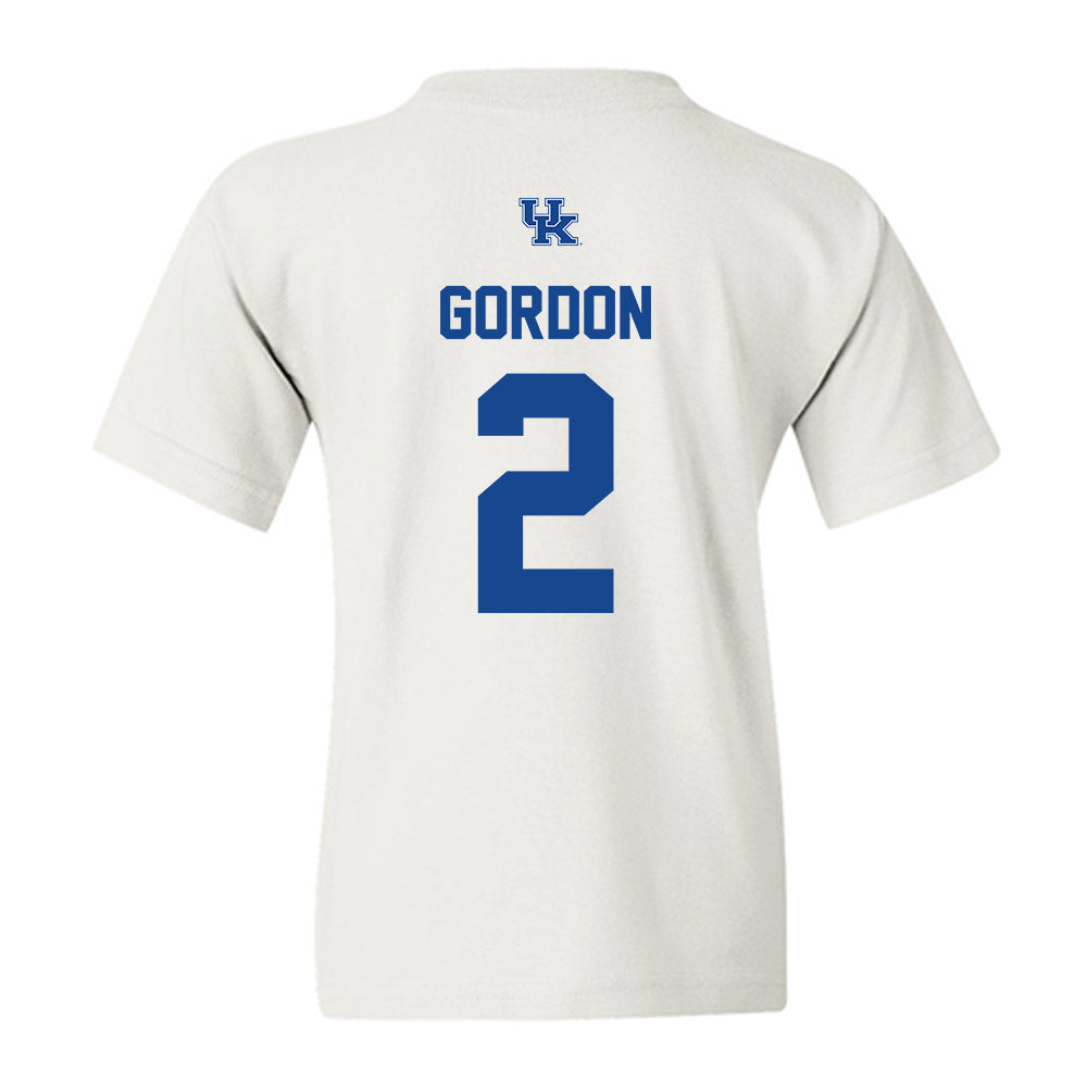 Kentucky - NCAA Men's Soccer : Joshua Gordon - Classic Shersey Youth T-Shirt-1