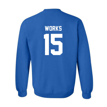 Kentucky - NCAA Football : Cedric Works - Classic Shersey Crewneck Sweatshirt-1