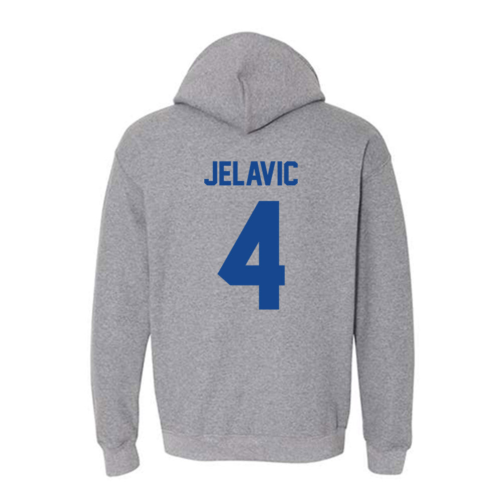 Kentucky - NCAA Men's Basketball : Andrija Jelavic - Classic Fashion Shersey Hooded Sweatshirt-1