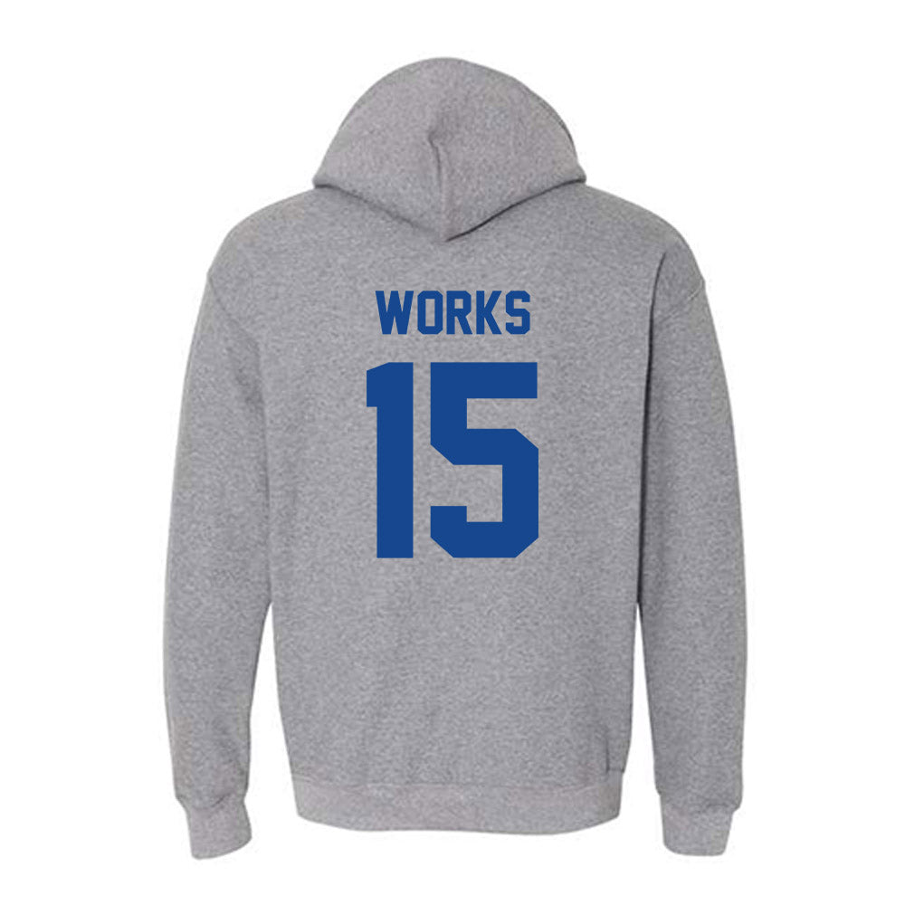Kentucky - NCAA Football : Cedric Works - Classic Fashion Shersey Hooded Sweatshirt-1