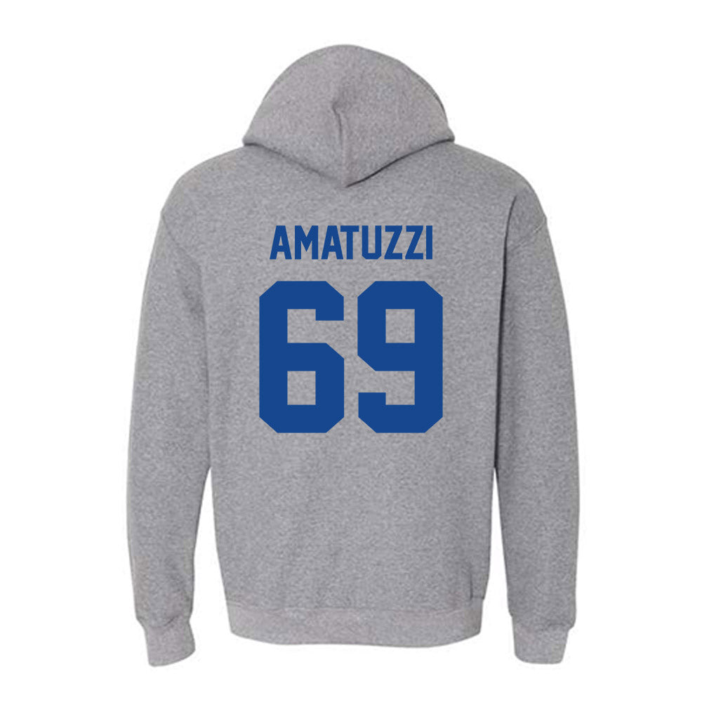 Kentucky - NCAA Men's Swimming & Diving : Murilo Amatuzzi - Classic Fashion Shersey Hooded Sweatshirt-1