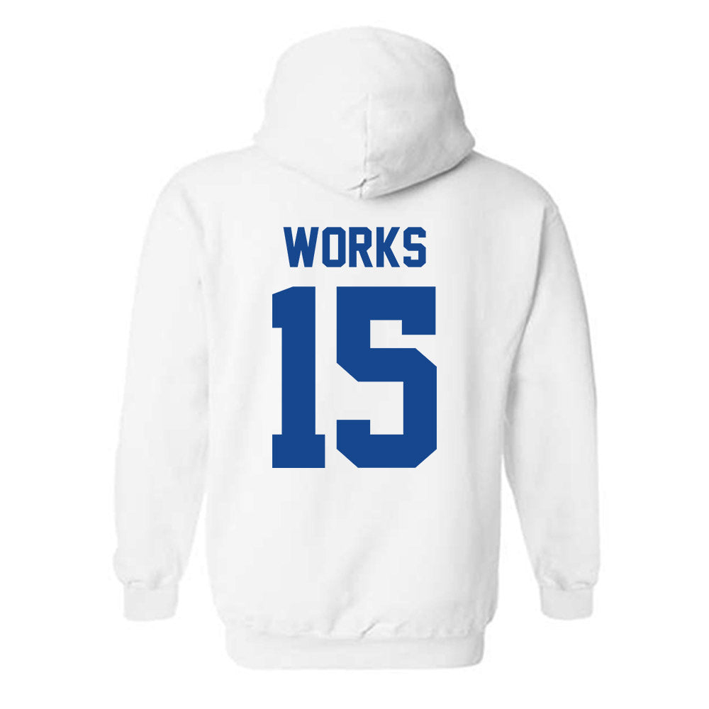 Kentucky - NCAA Football : Cedric Works - Sports Shersey Hooded Sweatshirt-1