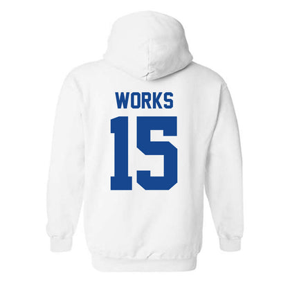 Kentucky - NCAA Football : Cedric Works - Sports Shersey Hooded Sweatshirt-1