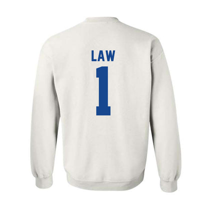 Kentucky - NCAA Football : Kendrick Law - Sports Shersey Crewneck Sweatshirt-1