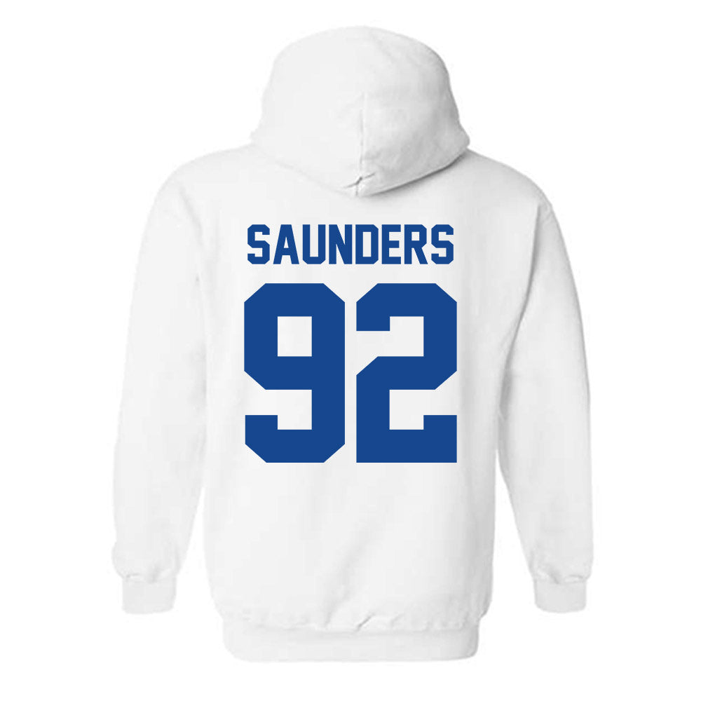 Kentucky - NCAA Football : Kahlil Saunders - Sports Shersey Hooded Sweatshirt-1