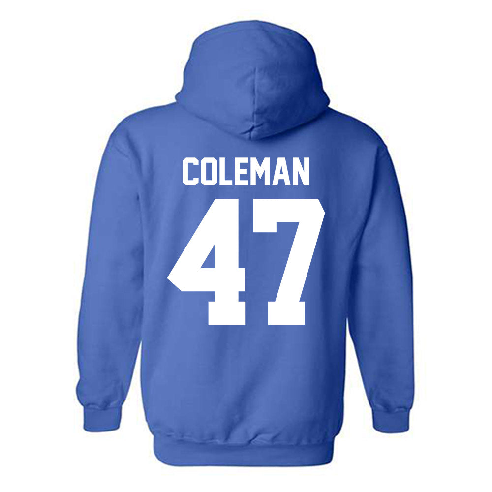 Kentucky - NCAA Baseball : William Coleman - Sports Shersey Hooded Sweatshirt-1
