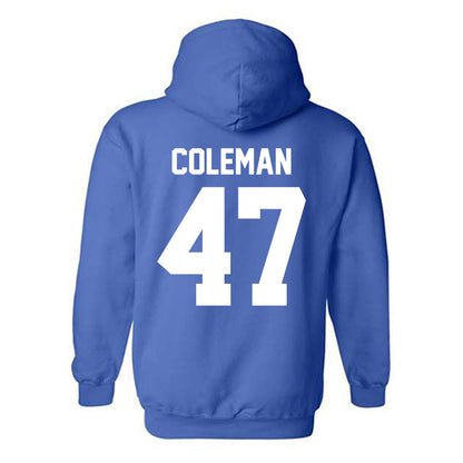 Kentucky - NCAA Baseball : William Coleman - Sports Shersey Hooded Sweatshirt-1