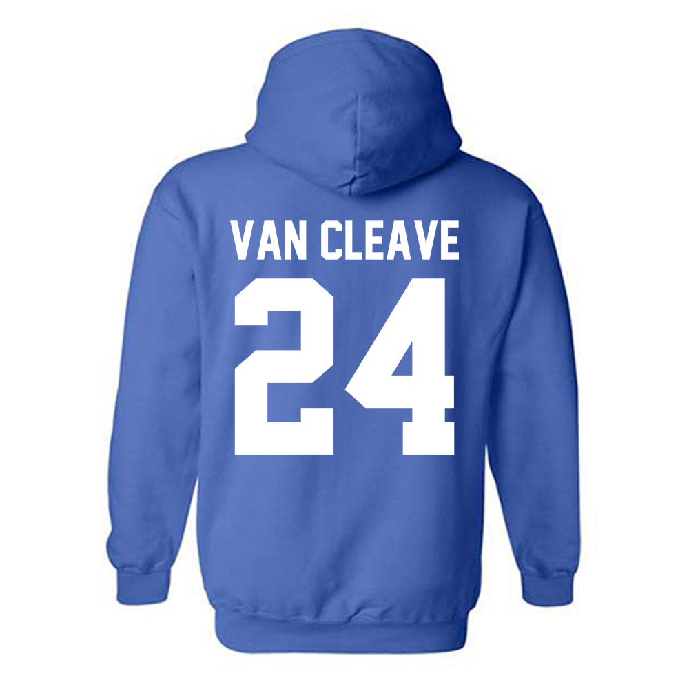 Kentucky - NCAA Baseball : Braxton Van Cleave - Sports Shersey Hooded Sweatshirt-1