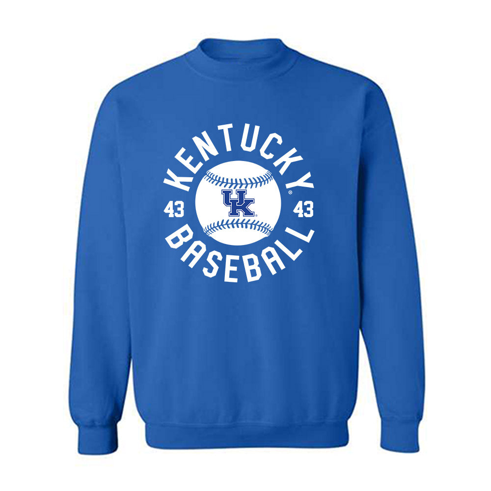 Kentucky - NCAA Baseball : Jackson Nove - Sports Shersey Crewneck Sweatshirt-0