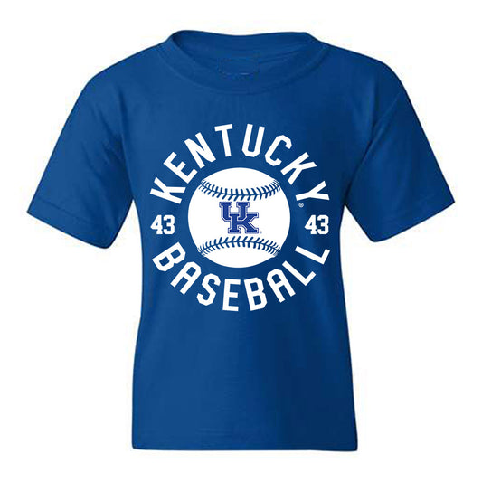 Kentucky - NCAA Baseball : Jackson Nove - Sports Shersey Youth T-Shirt-0