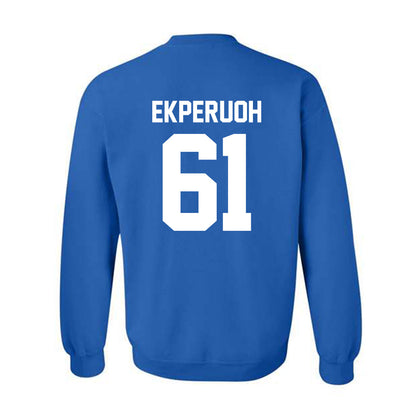 Kentucky - NCAA Football : Jason Ekperuoh - Sports Shersey Crewneck Sweatshirt-1