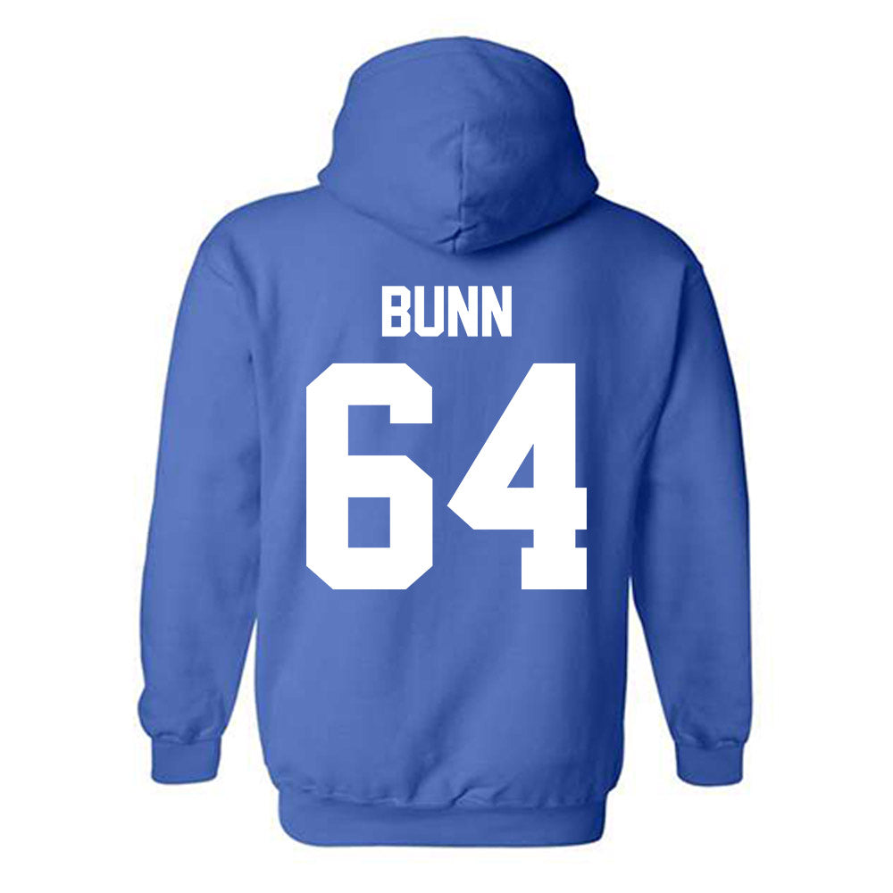 Kentucky - NCAA Football : Jackson Bunn - Sports Shersey Hooded Sweatshirt