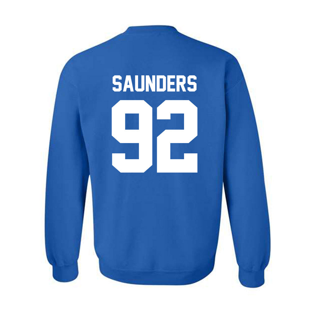 Kentucky - NCAA Football : Kahlil Saunders - Sports Shersey Crewneck Sweatshirt-1