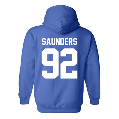 Kentucky - NCAA Football : Kahlil Saunders - Sports Shersey Hooded Sweatshirt-1