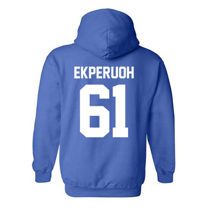 Kentucky - NCAA Football : Jason Ekperuoh - Sports Shersey Hooded Sweatshirt-1