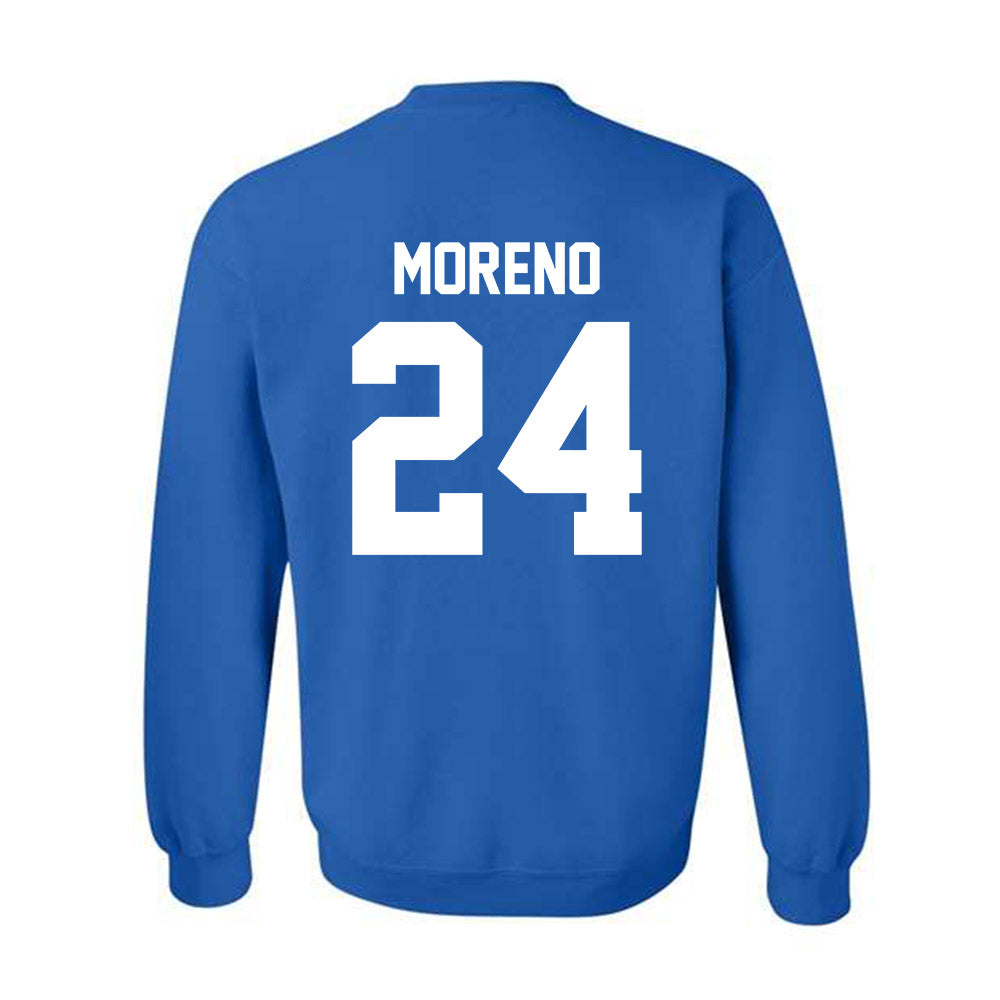 Kentucky - NCAA Men's Basketball : Malachi Moreno - Sports Shersey Crewneck Sweatshirt-1