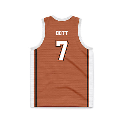 Texas - NCAA Men's Basketball : Cole Bott - Texas Orange Basketball Jersey-1