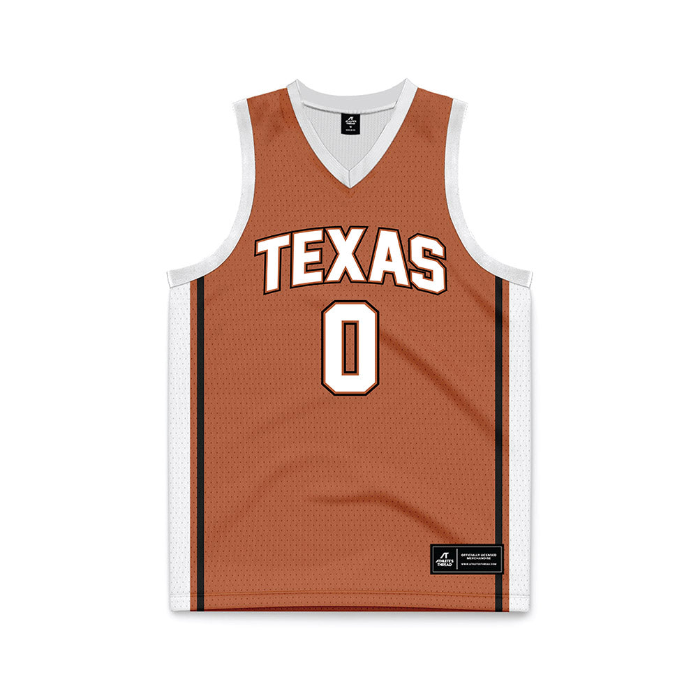 Texas - NCAA Men's Basketball : Jordan Pope - Texas Orange Basketball Jersey-0