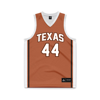 Texas - NCAA Men's Basketball : Brandon Taylor - Texas Orange Basketball Jersey-0