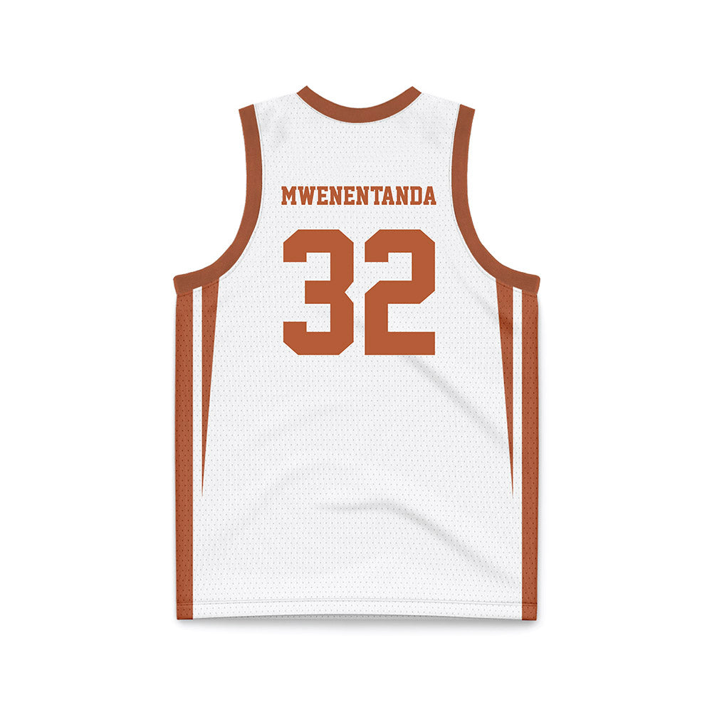 Texas - NCAA Women's Basketball : Ndjakalenga Mwenentanda - White Basketball Jersey