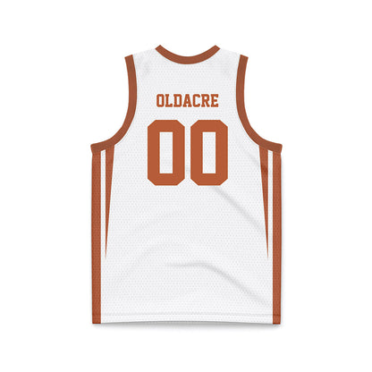 Texas - NCAA Women's Basketball : Kyla Oldacre - White Basketball Jersey-1