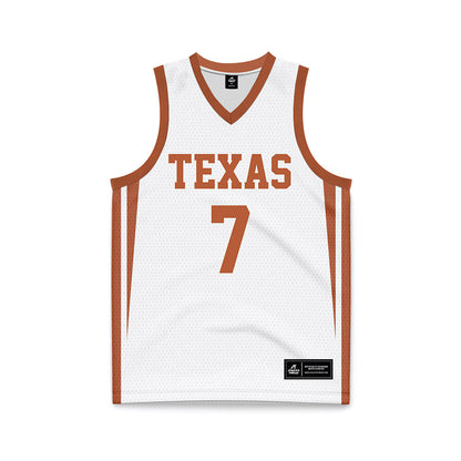 Texas - NCAA Women's Basketball : Jordan Lee - White Basketball Jersey-0