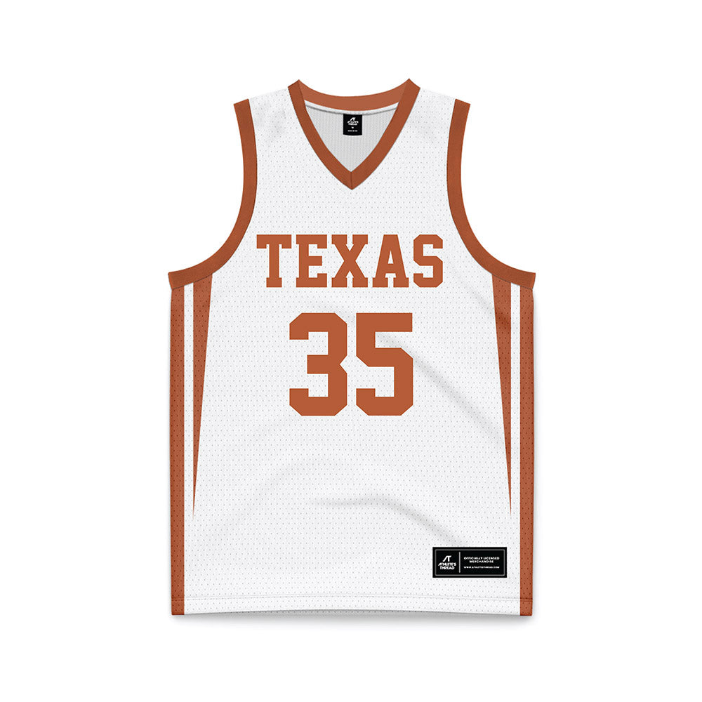 Texas - NCAA Women's Basketball : Madison Booker - White Basketball Jersey-0