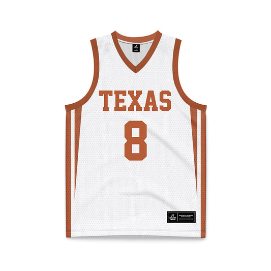 Texas - NCAA Women's Basketball : Grace Prenter - White Basketball Jersey-0
