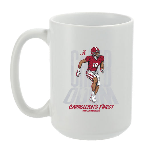 Alabama - NCAA Football :  Caleb Odom  x Roll Tide Willie -  Mug Individual Caricature