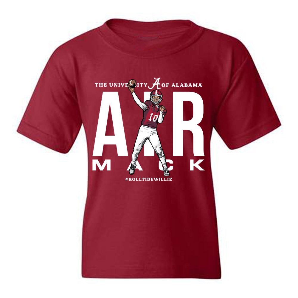 Alabama - NCAA Football :  Austin Mack  x Roll Tide Willie -  Youth tshirt Individual Caricature