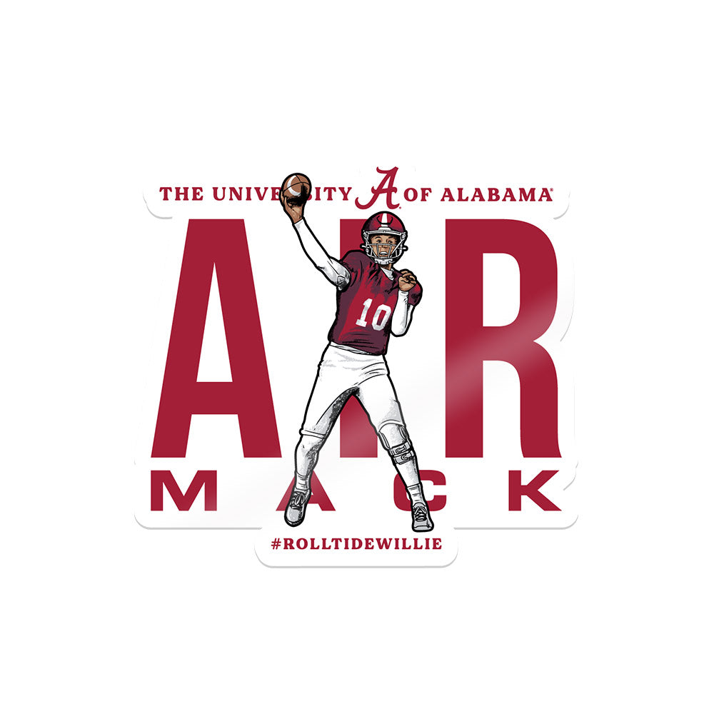 Alabama - NCAA Football :  Austin Mack  x Roll Tide Willie -  Sticker Individual Caricature