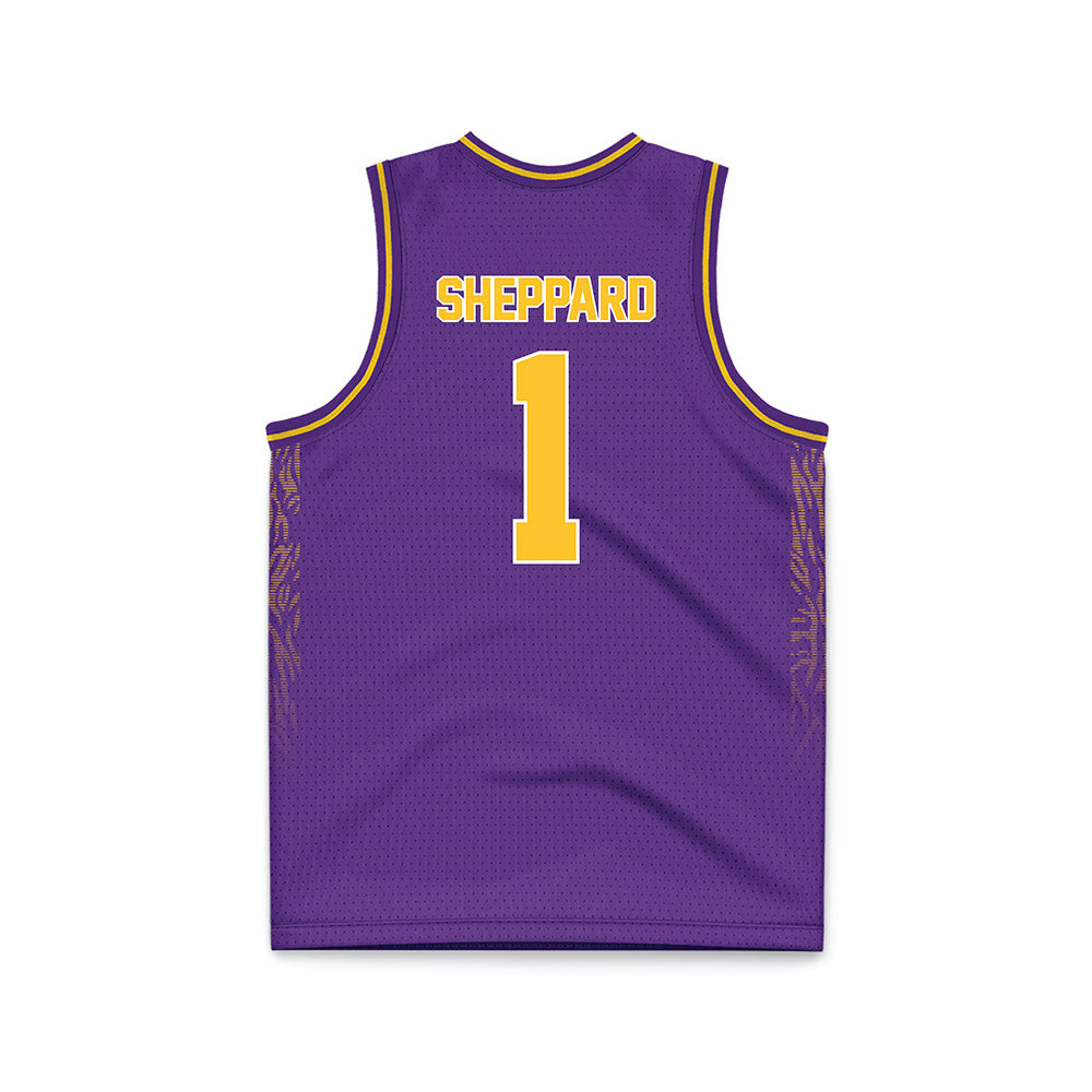 LSU - NCAA Women's Basketball : Mjracle Sheppard - Purple Basketball Jersey-1