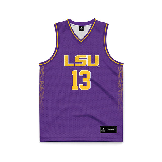 LSU - NCAA Women's Basketball : Kate Koval - Purple Basketball Jersey-0