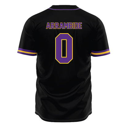 LSU - NCAA Baseball : Cade Arrambide - Black Jersey-1
