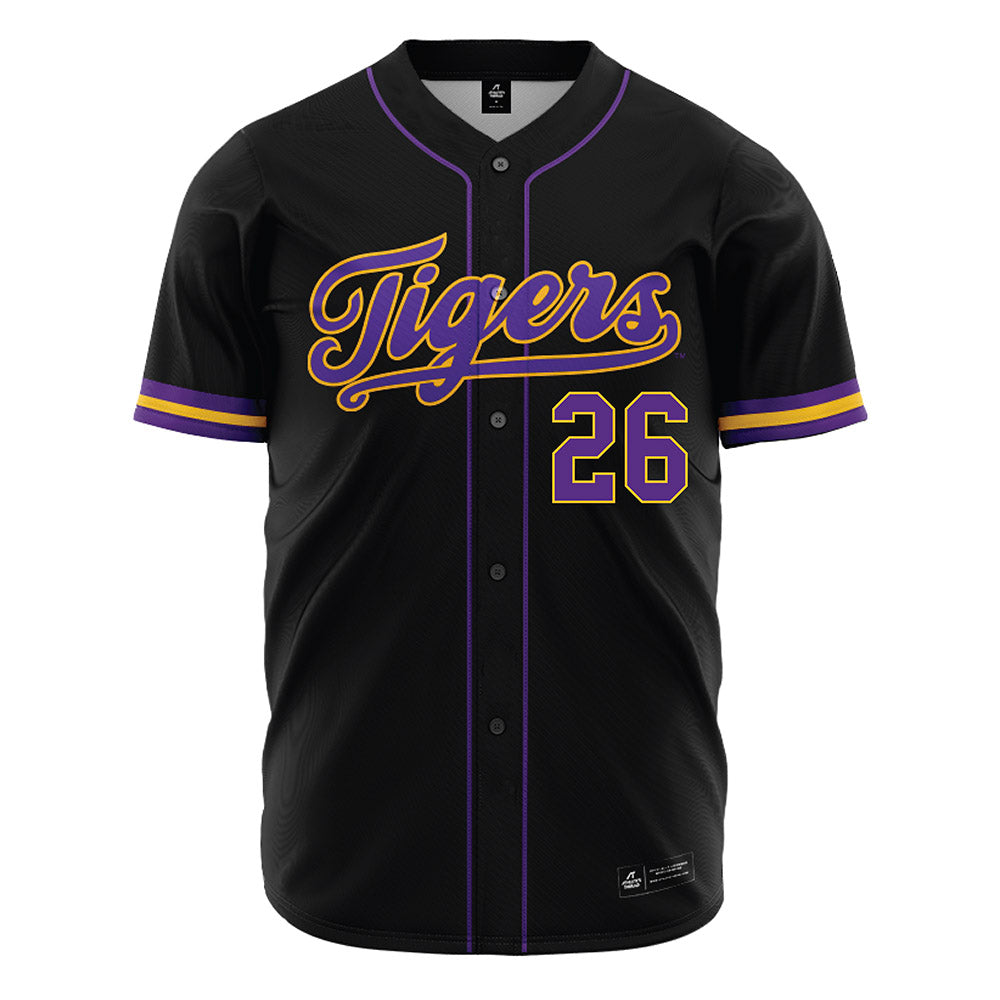 LSU - NCAA Baseball : Zac Cowan - Black Jersey-0
